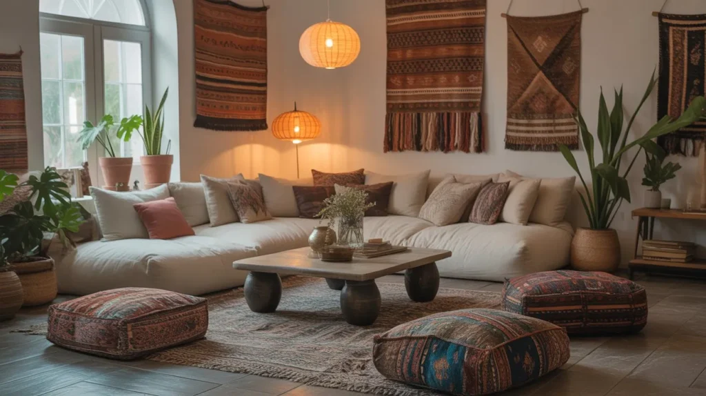 boho floor seating