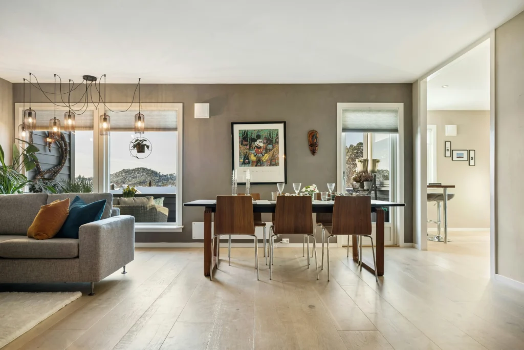 minimalist living room natural light