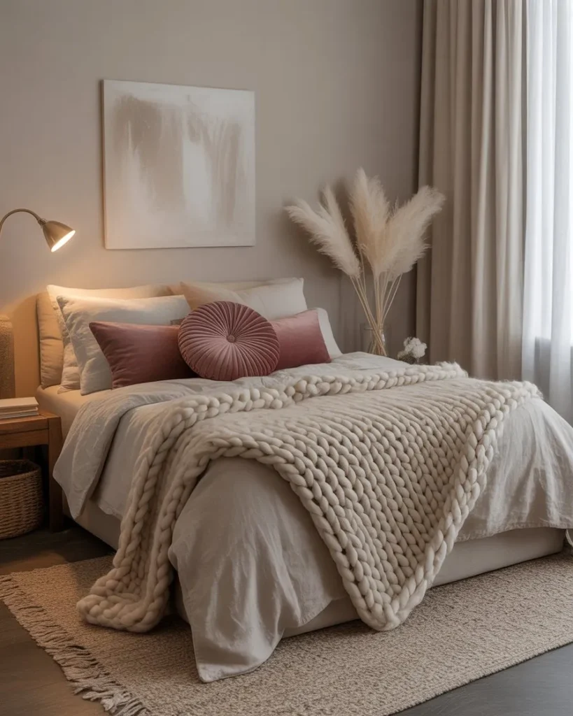 textured bedroom decor