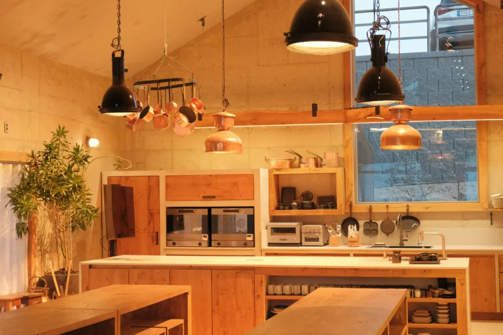 enamelware kitchen display