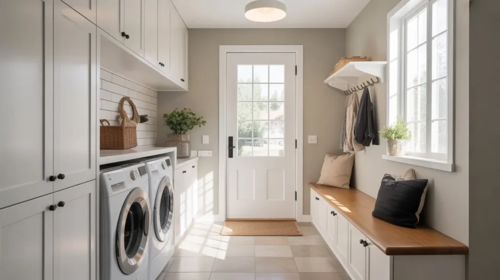 pet friendly mudroom laundry room combo