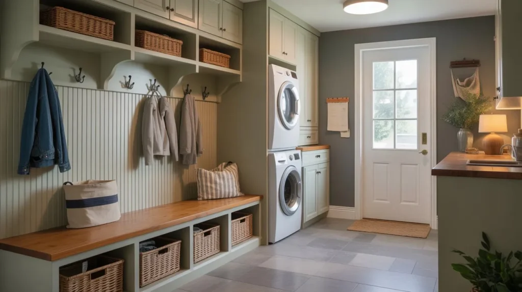 mudroom laundry room