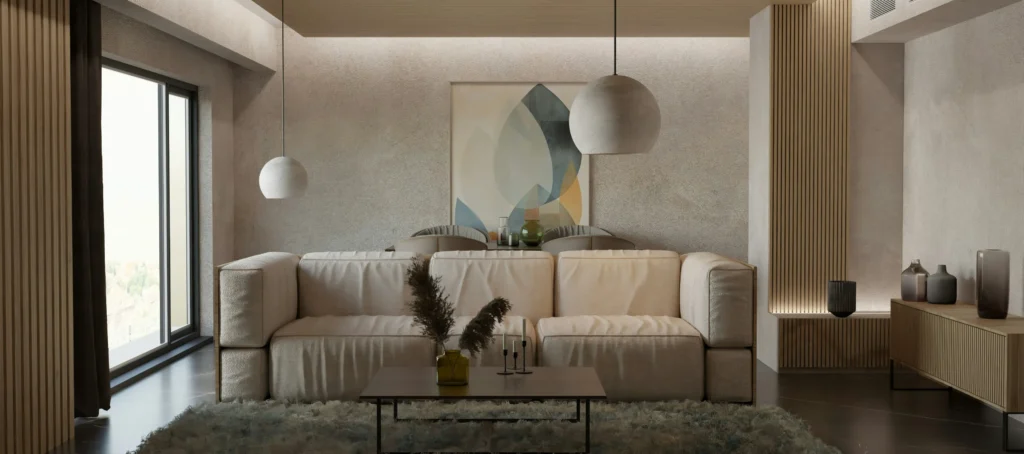 cozy neutral living room