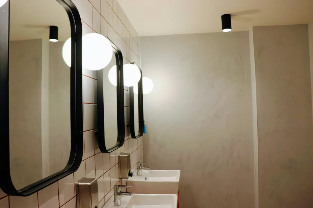 bathroom statement mirror