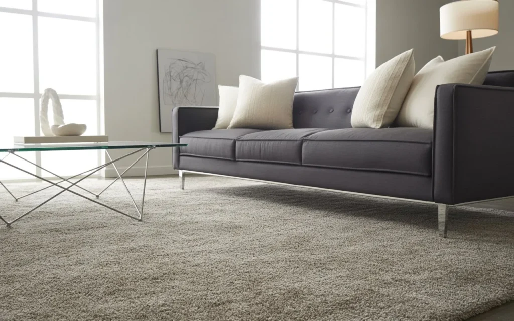 grey carpet modern living room