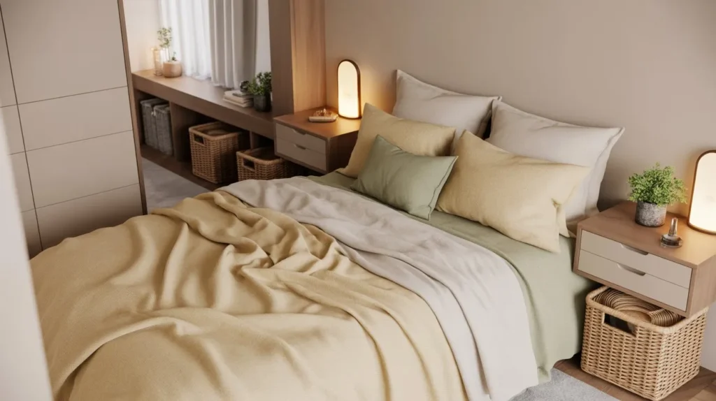 warm master bedroom decor