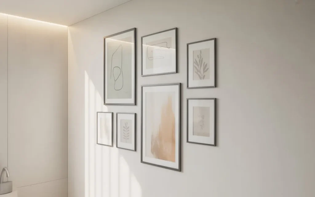 bathroom wall art decor budget idea