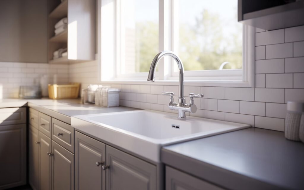 laundry room sink setup