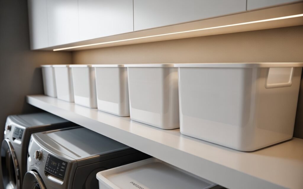 matching storage containers laundry