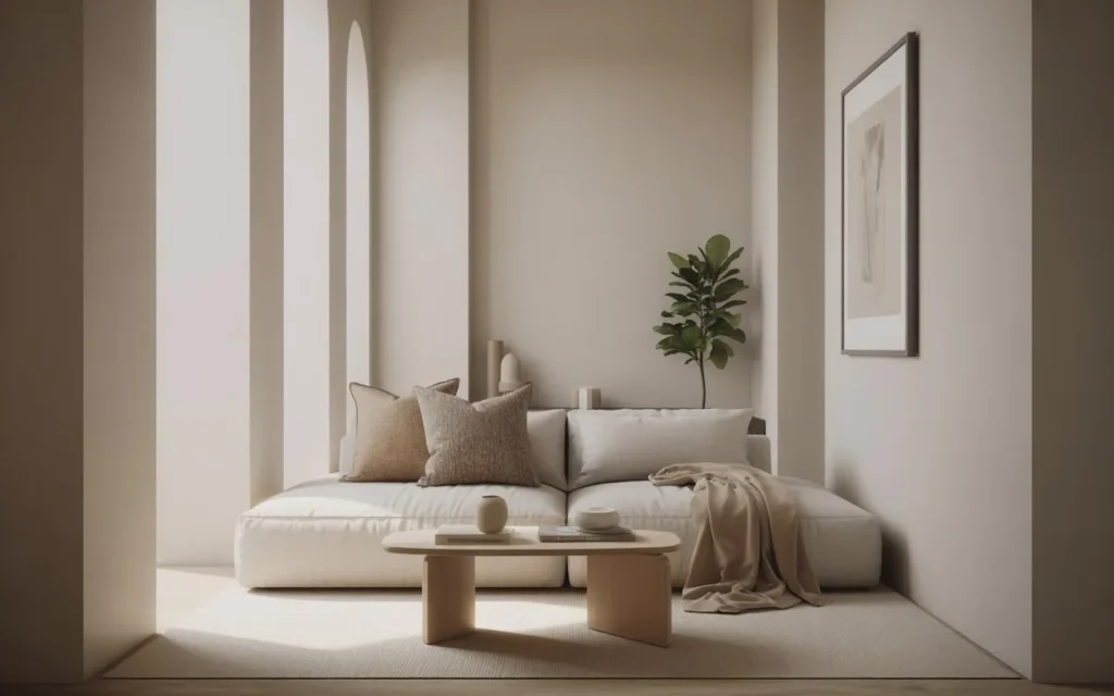 minimalist narrow living room design