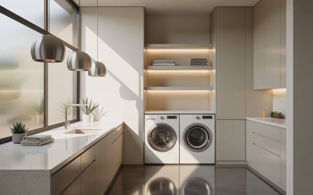 laundry room lighting upgrade