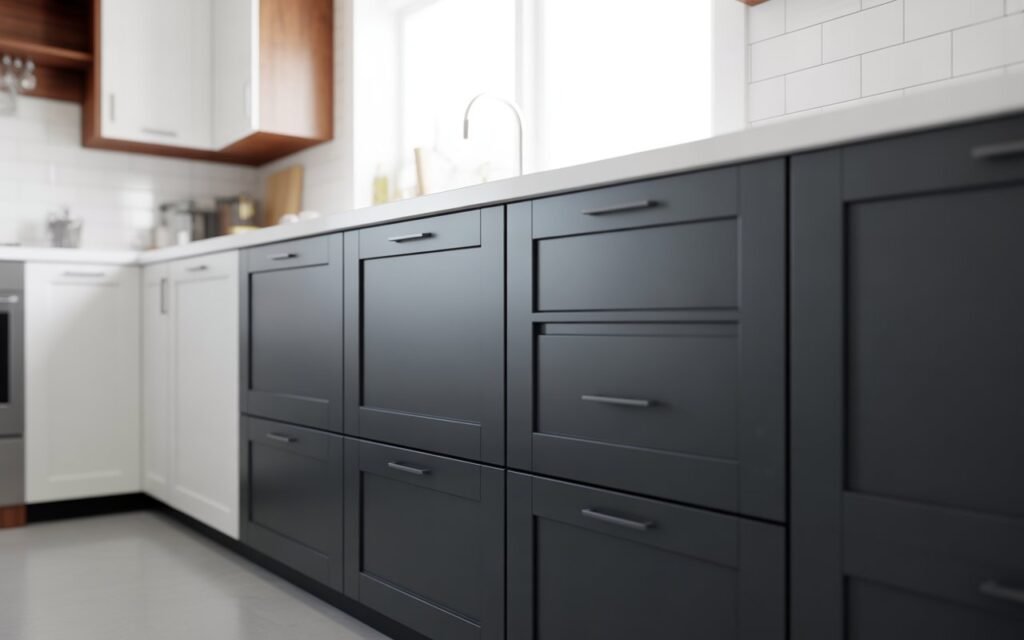 two tone ikea kitchen design