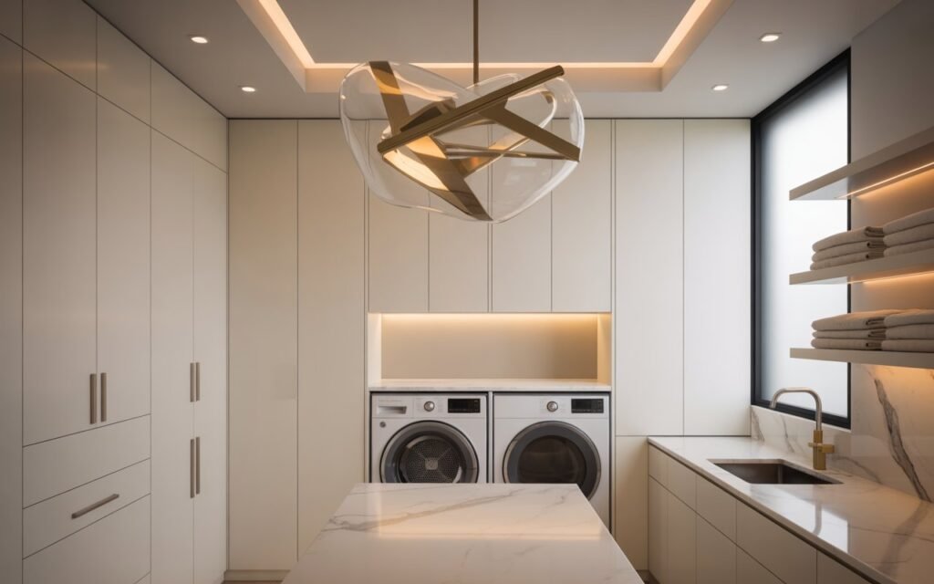 laundry room statement light