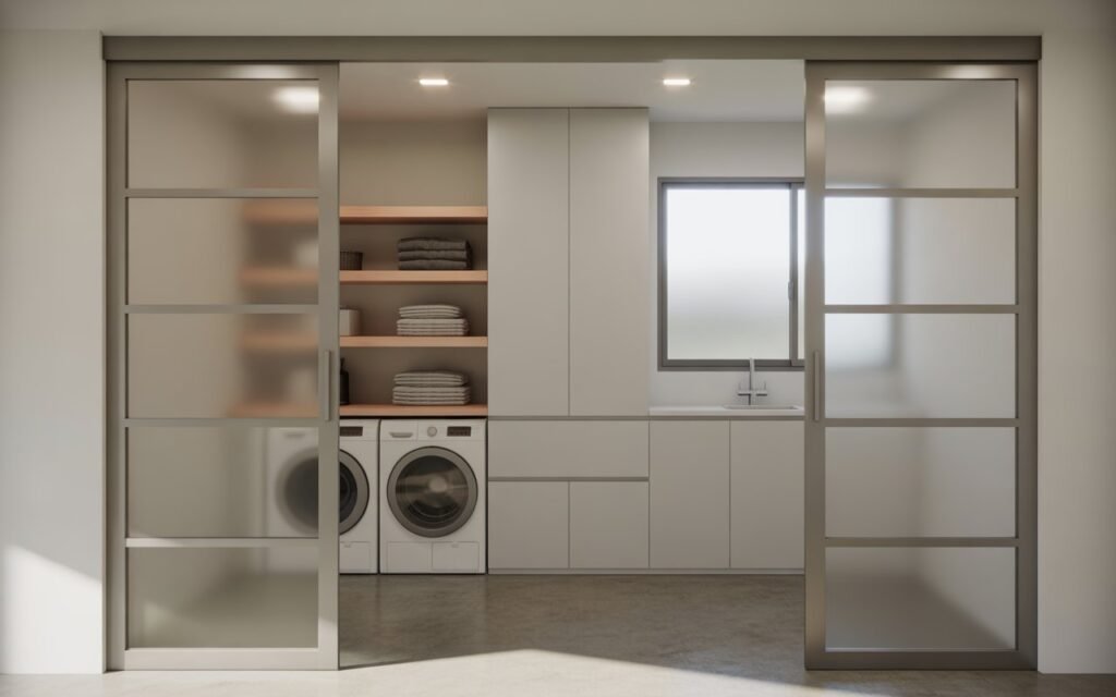 laundry room sliding door