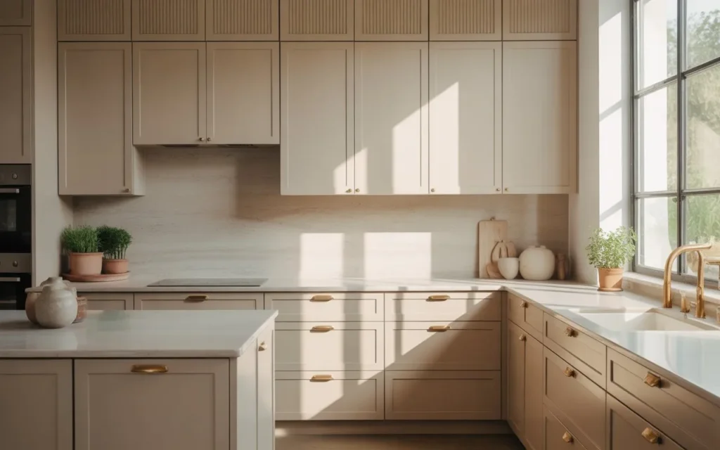 Neutral toned contemporary kitchen design