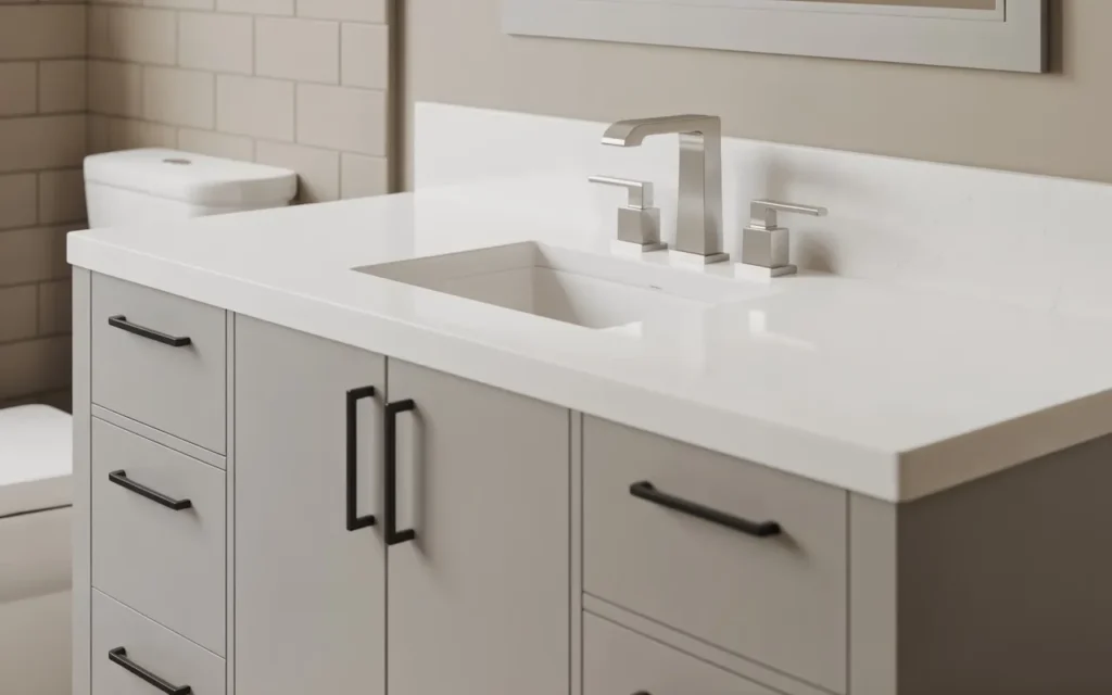 bathroom cabinet hardware upgrade budget