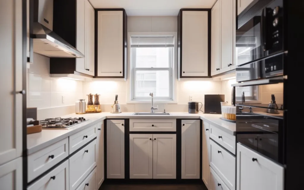 small black white kitchen ideas modern