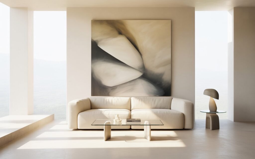 large scale decor small space design