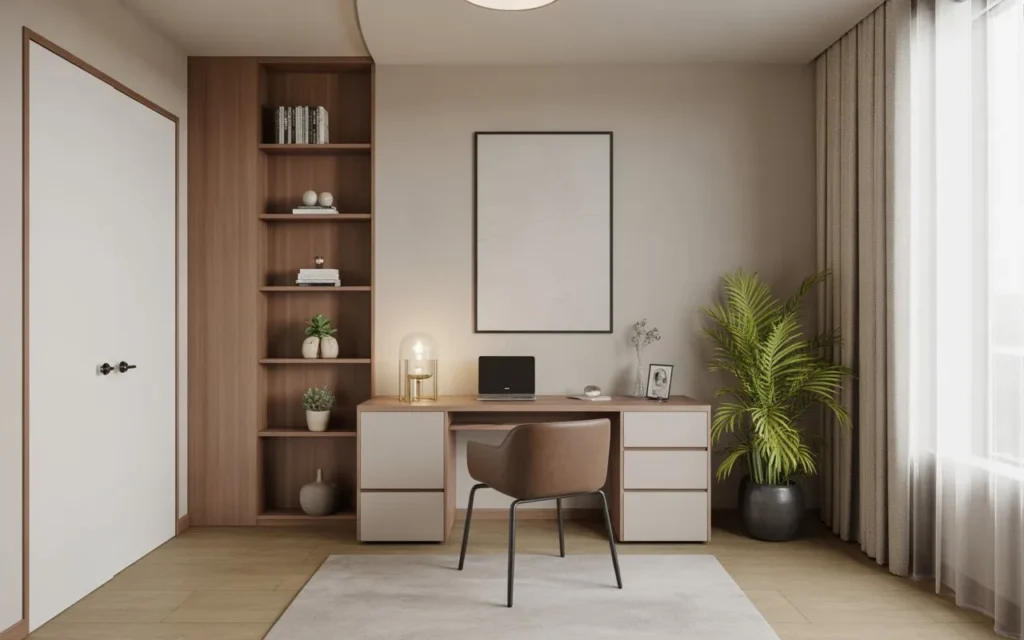 minimal decor guest room office combo