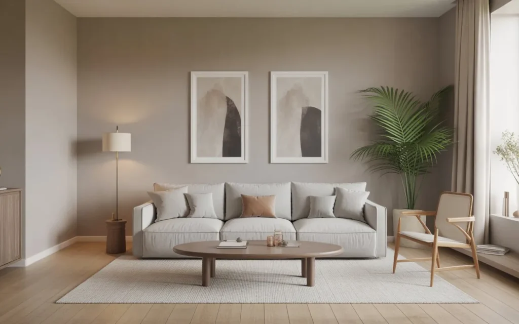 minimalist living room layout idea with simple furniture