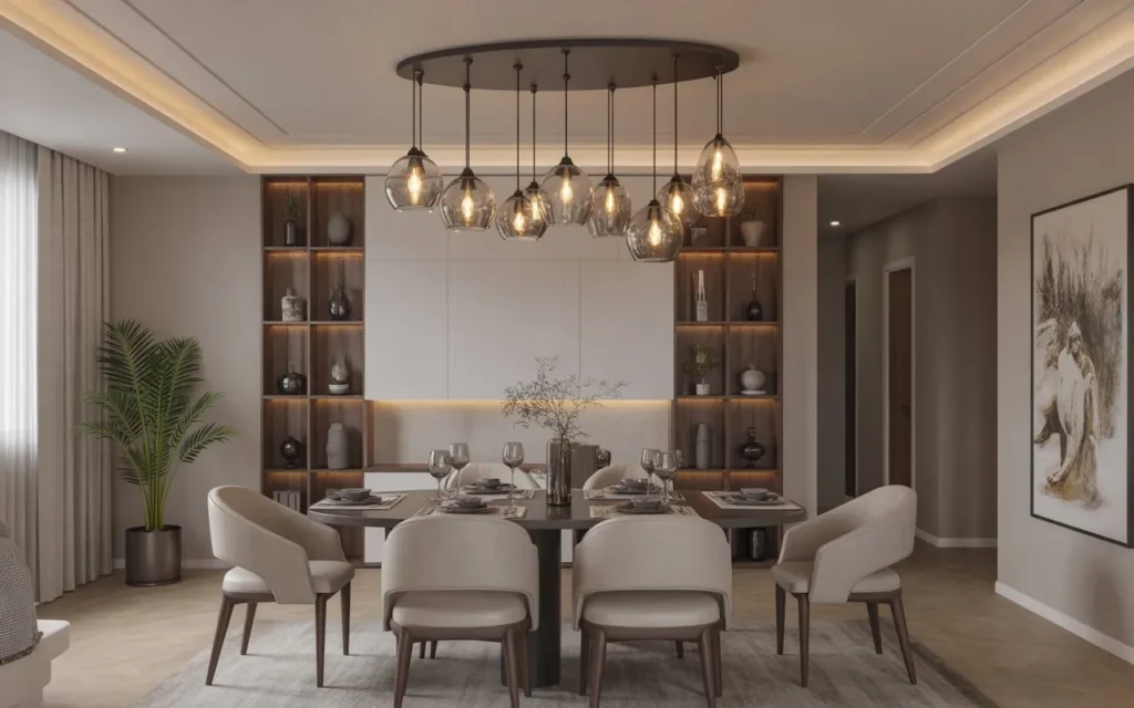 cluster pendant dining room light fixture