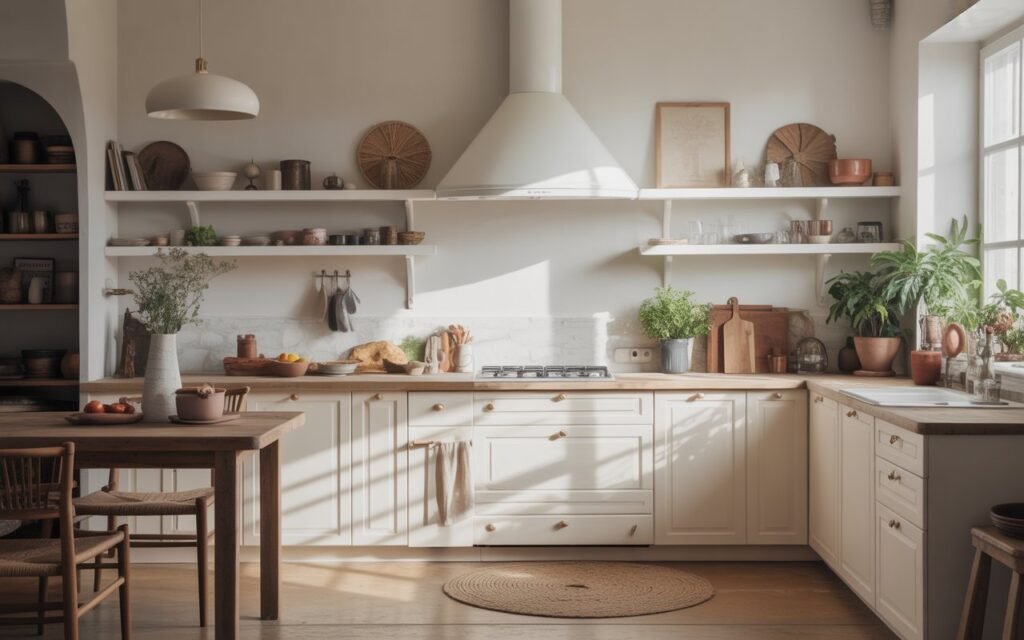 aesthetic kitchen with intentional decor placement