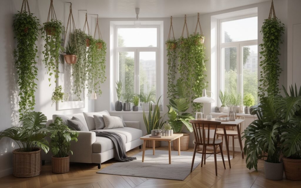 plants small space decor vertical greenery
