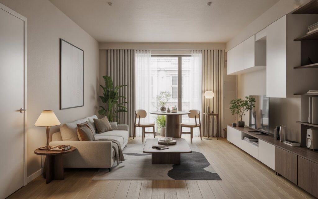 optimized layout small space decor flow