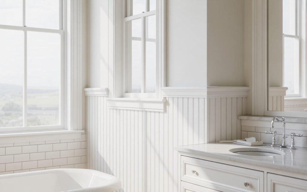 bright beadboard bathroom