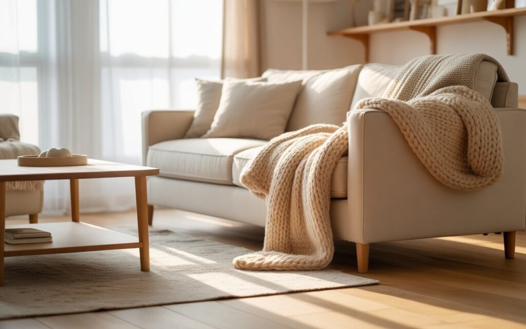 Scandinavian hygge living room