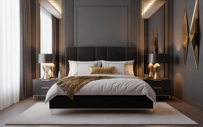 Black and Grey Bedroom Ideas