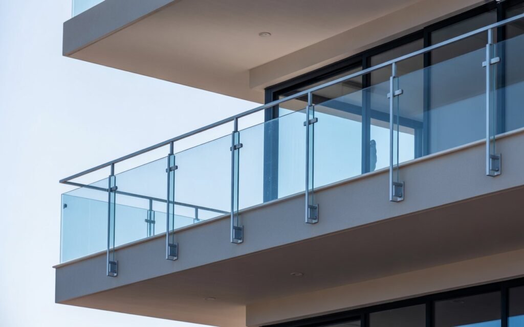 balcony with acrylic railing