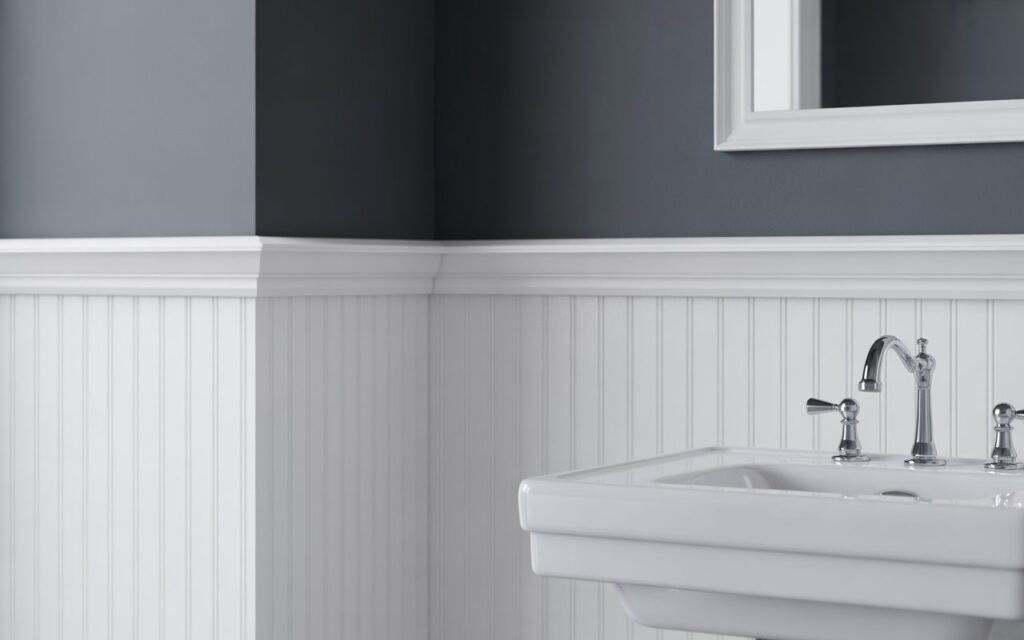 beadboard bathroom contrast colors
