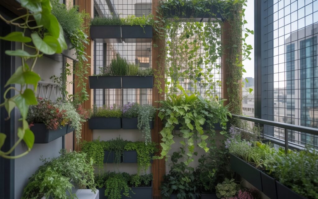 balcony trellis garden