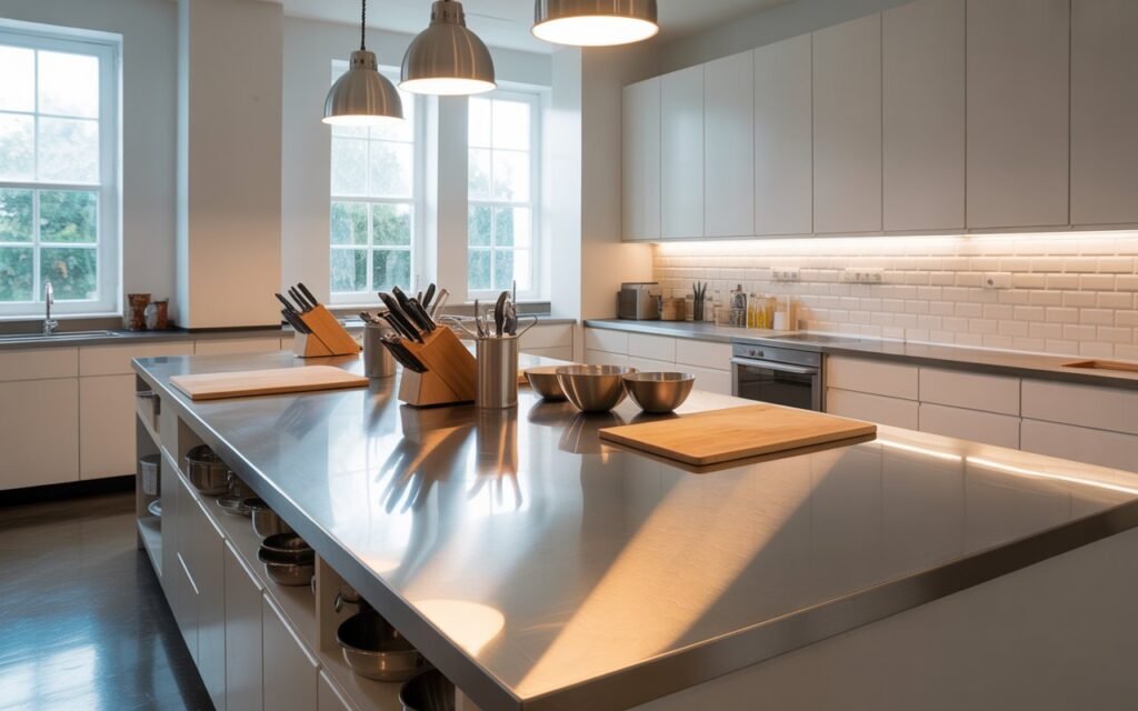 cullery prep counter workspace