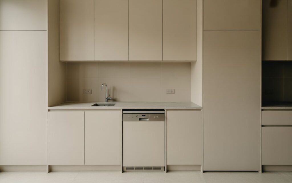 scullery kitchen dishwasher hidden