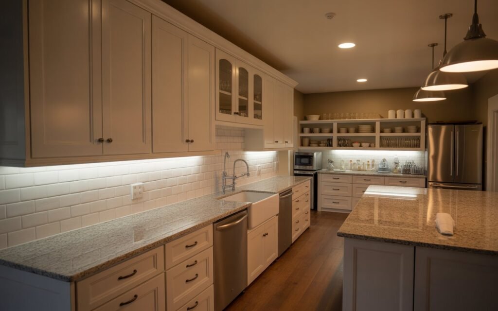 scullery kitchen lighting setup