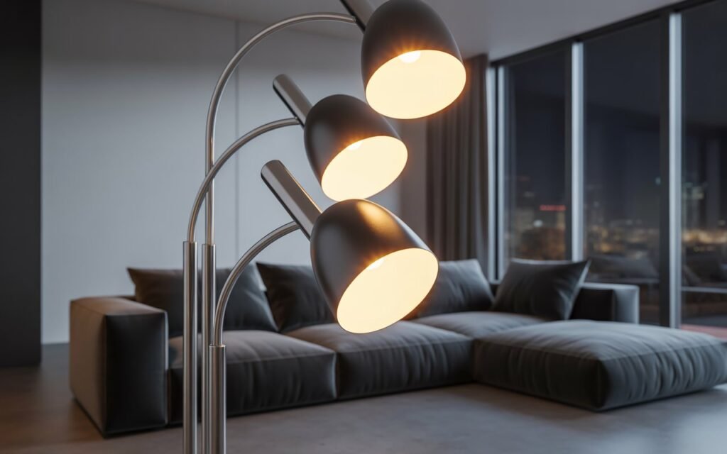 multi light floor lamp design