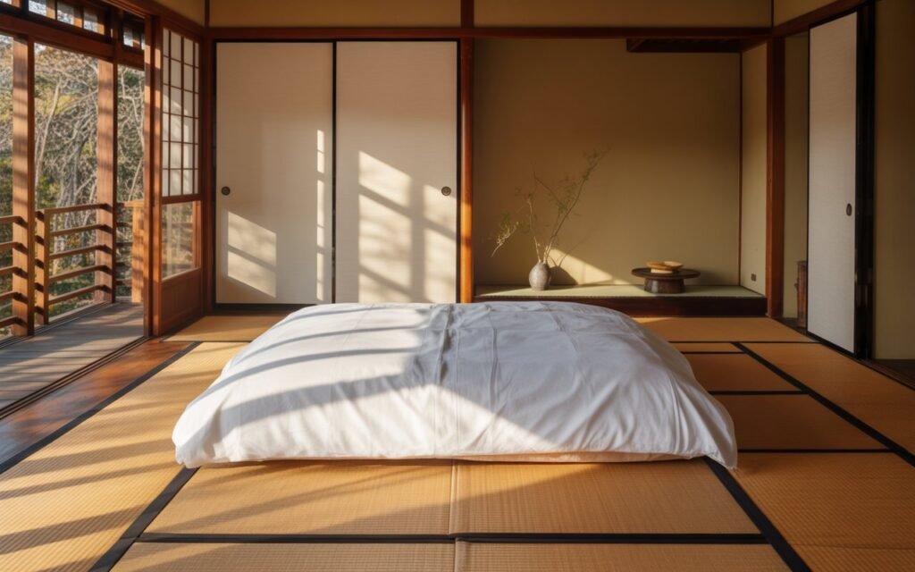 japanese futon bedroom minimalist traditional