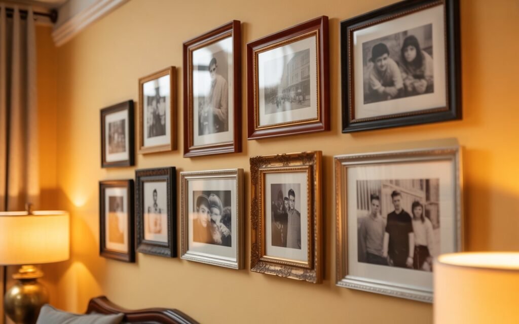 vintage black and white wall decor