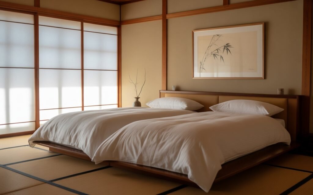 japanese bedroom simple wall art minimal