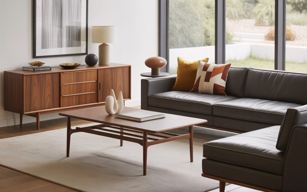 modern mid century blend interior