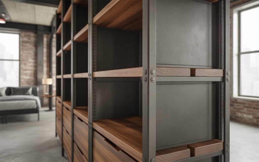 industrial wardrobe design bedroom