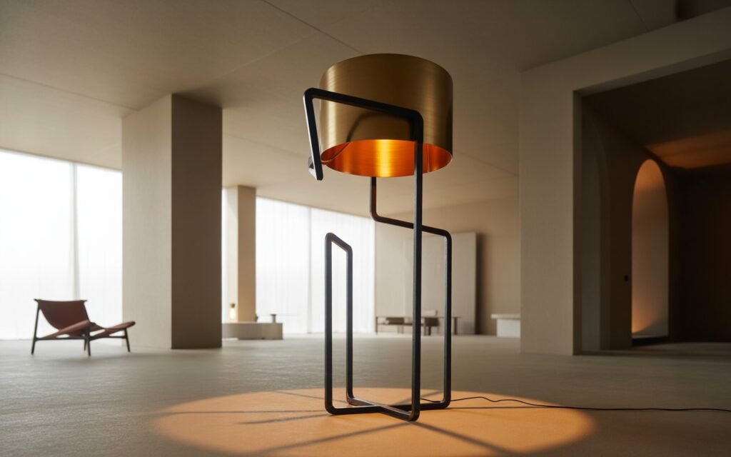 statement modern floor lamp