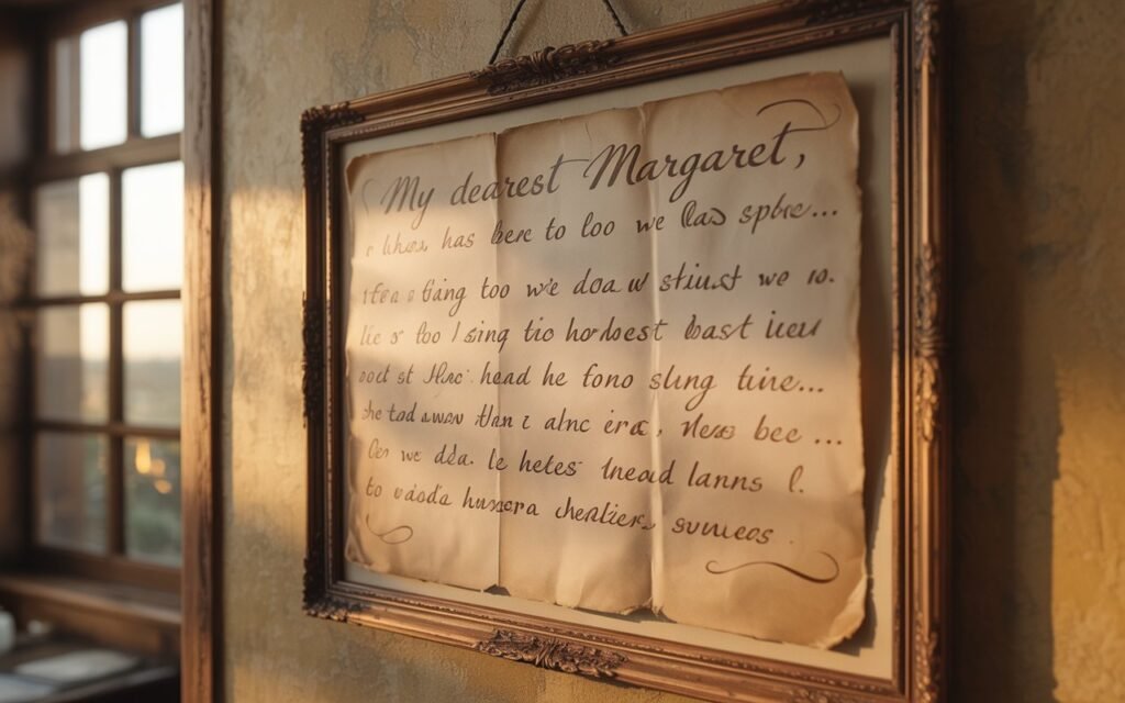 vintage handwritten wall decor art