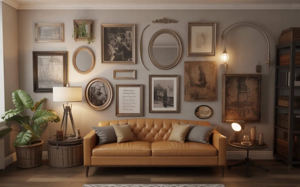 collected vintage wall decor aesthetic