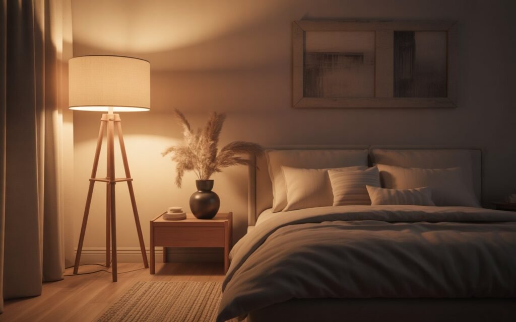 diffused shade floor lamp