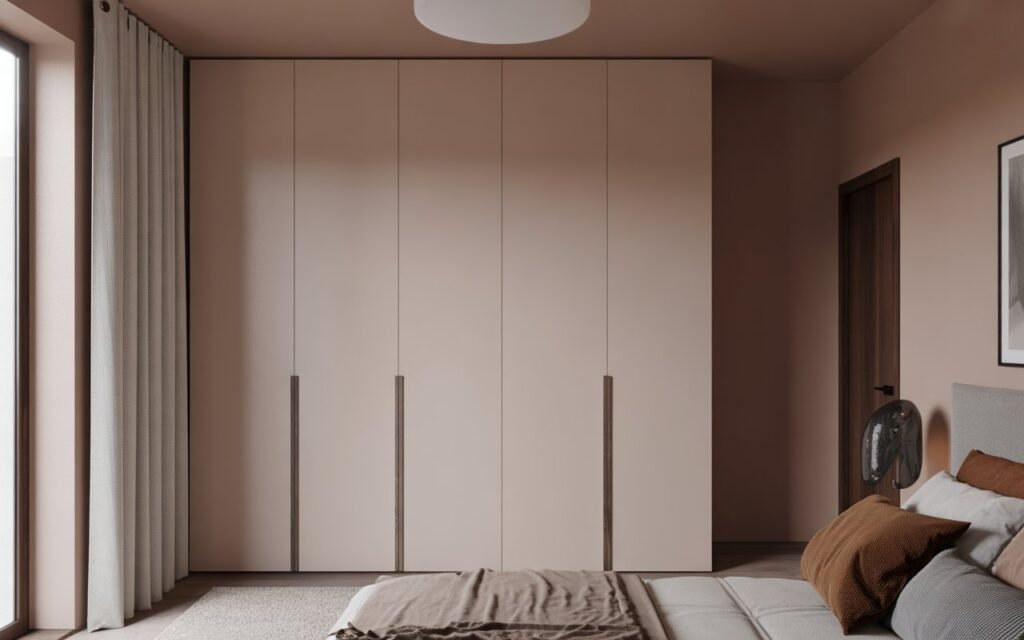 handleless wardrobe for modern bedroom