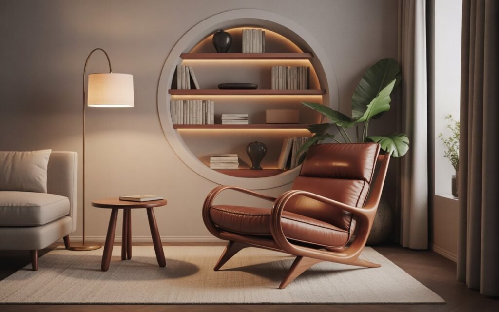 mid century lounge chair cozy corner