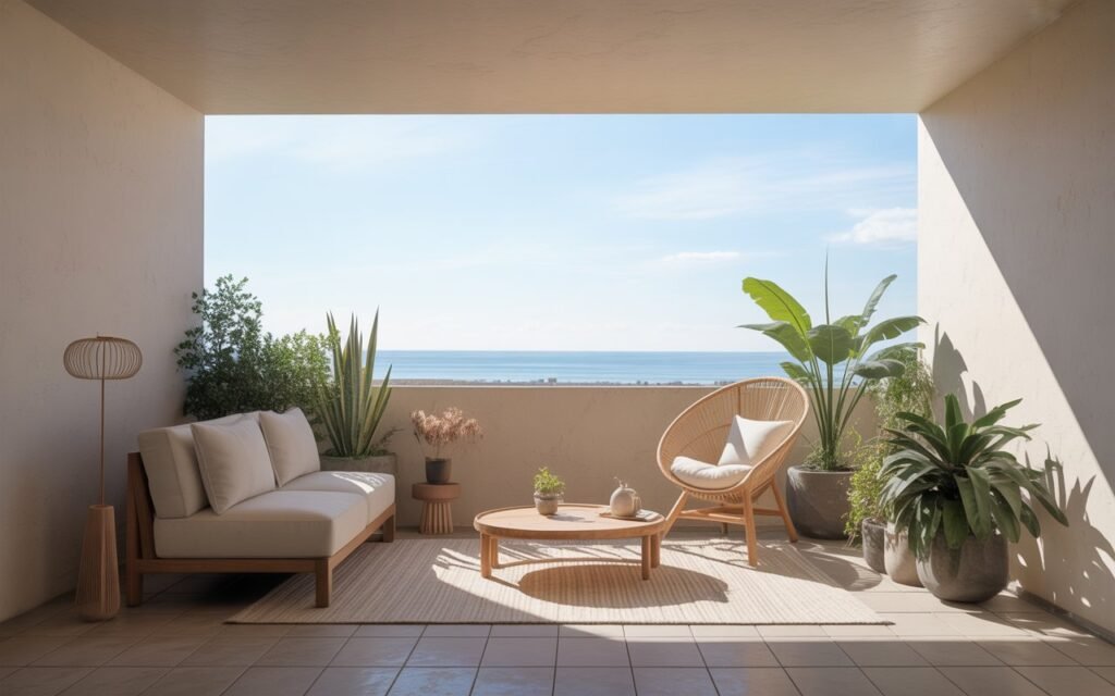 minimal decor small balcony